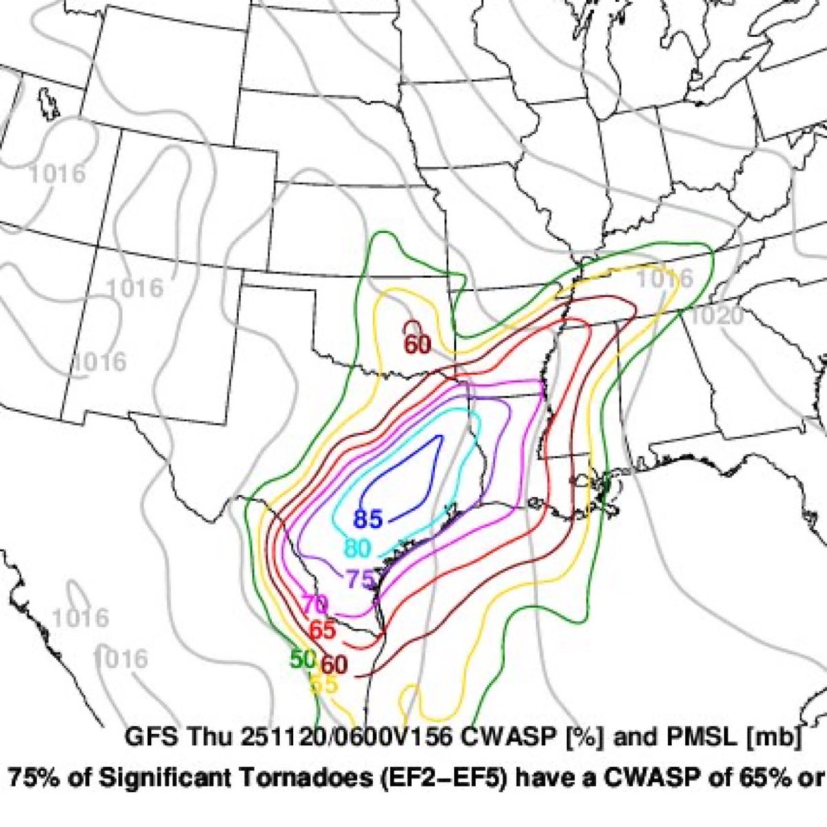 The severe weather outlook for this upcoming Thursday is diabolical. This is definitely something to keep your eyes on next week. 👀👀👀

65+: Solid severe weather chances.

75+: Strong tornado concerns.

80+: Violent severe weather concern increases significantly.

85+: All