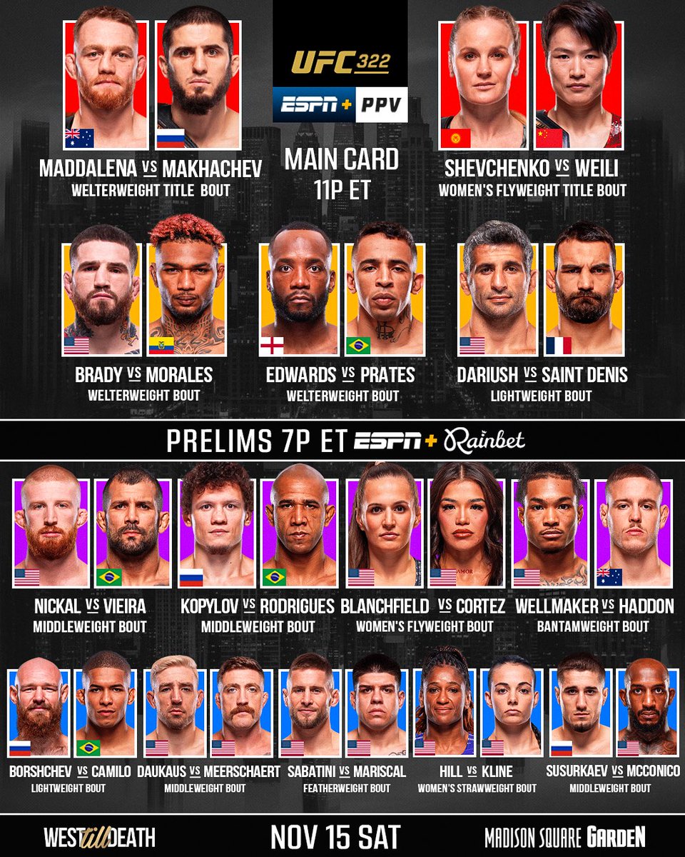 gamblinggoat902's tweet image. UFC 322 ⭐️🔥

Like/Comment to receive my full card predictions

If we sweep, I&apos;ll give $250 to one follower 💸

(Must be following to receive)