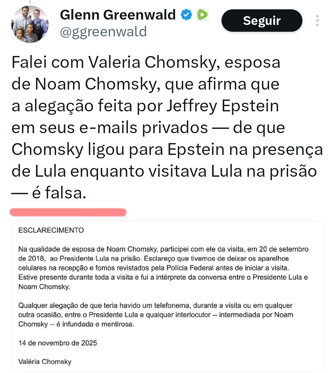 O roteiro já é conhecido: espalham a mentira, causam o dano, são desmascarados e depois fazem uma nota d roda pé como se nada tivesse acontecido. 🧐
@mpf, <a href="/AdvocaciaGeral/">AGU</a>
<a href="/gleisi/">Gleisi Hoffmann</a> <a href="/lindberghfarias/">Lindbergh Farias</a> <a href="/ptbrasil/">PT Brasil</a>