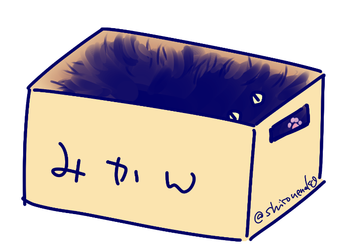 こちら, かわいいねこの絵です(ΦωΦ)