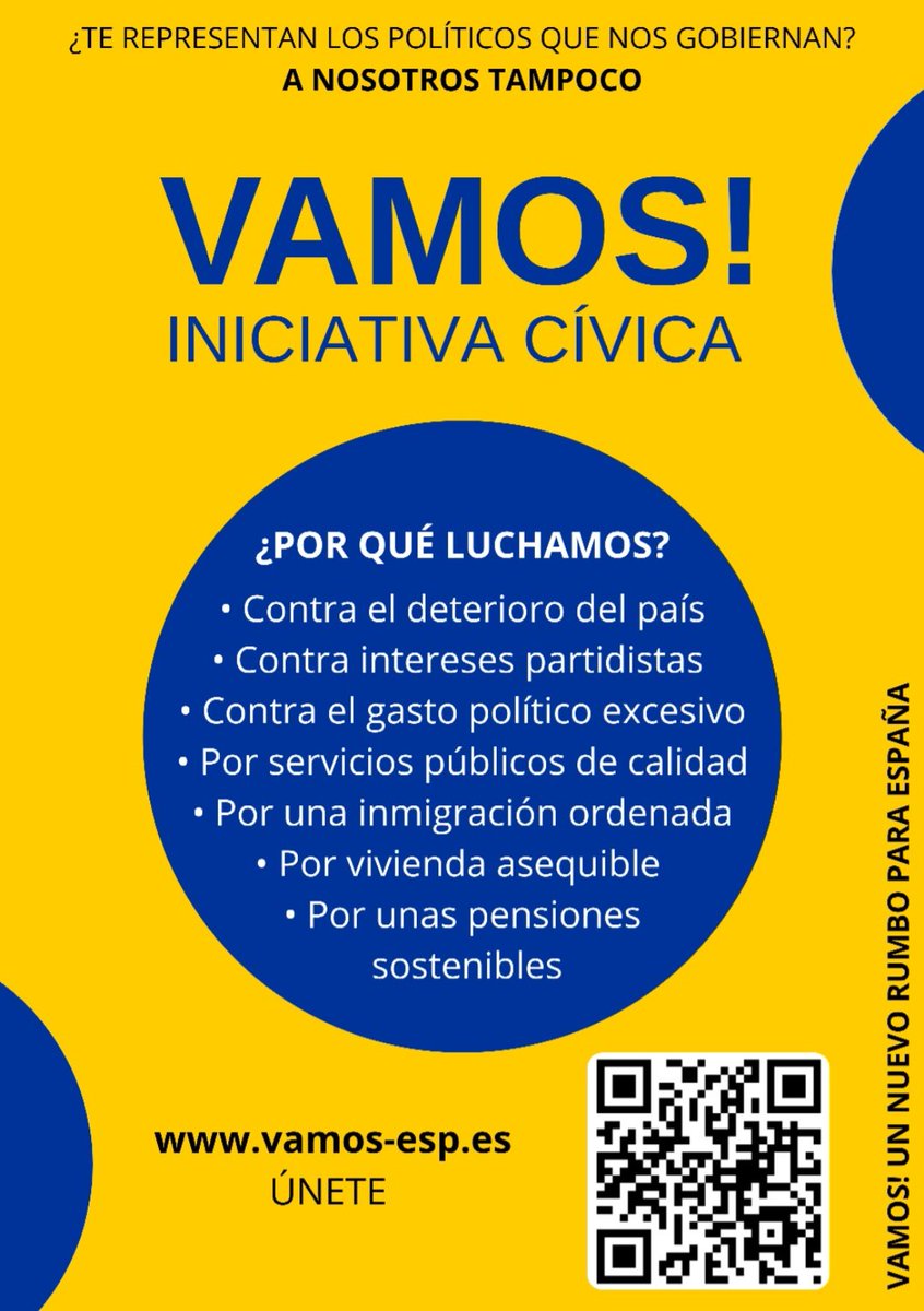 Nuestra Democracia necesita un profundo cambio y lo vamos a hacer.

¿Por qué luchamos? ➡️

Súmate a VAMOS!
🟨✌️