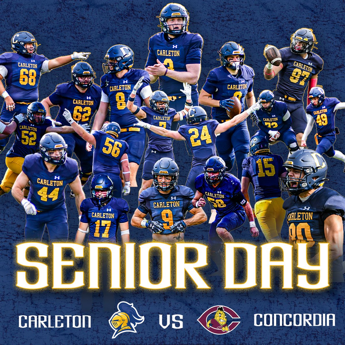 CarletonFB's tweet image. Game day! 

#KeepStackin