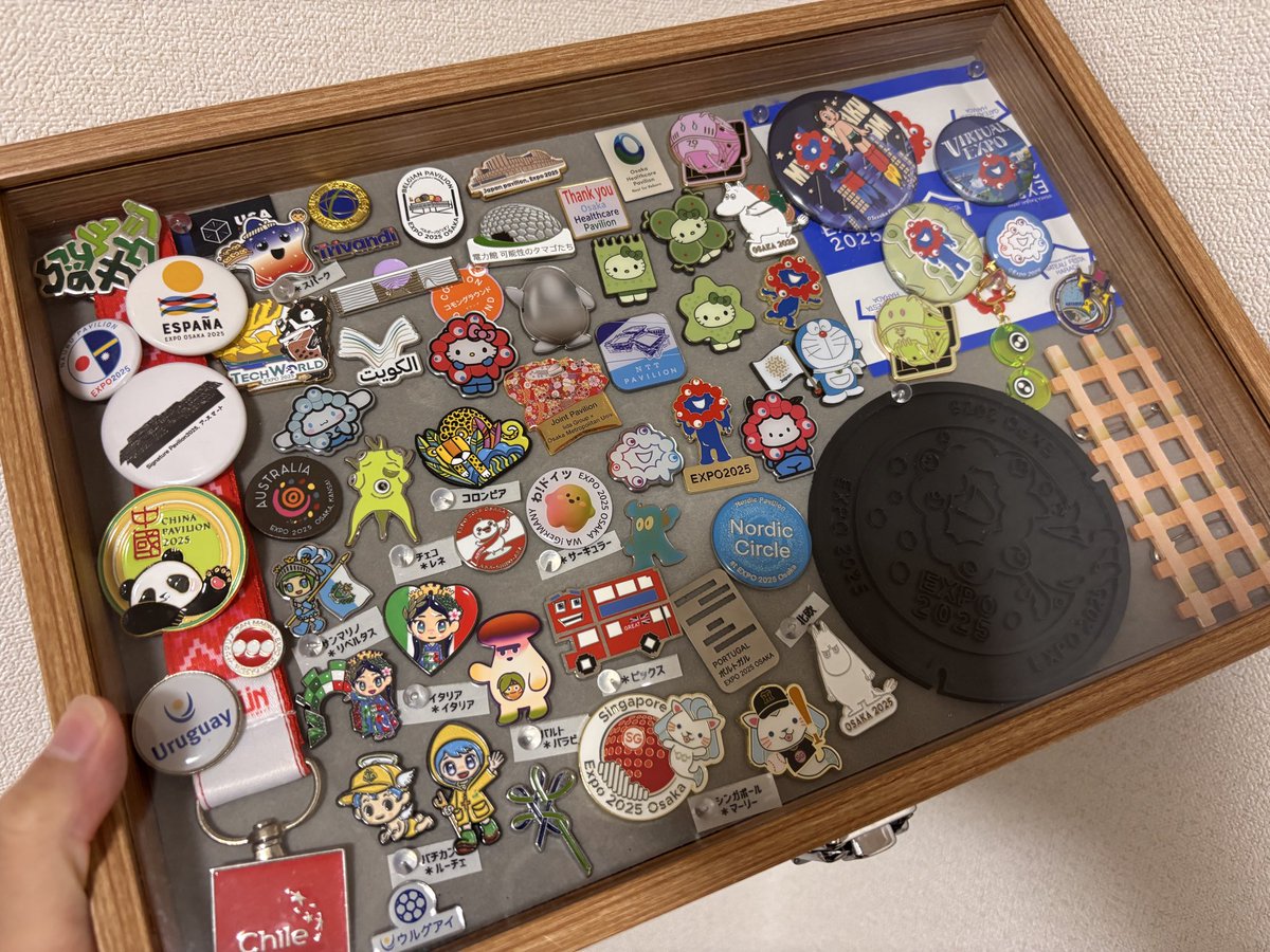 閉幕から1ヶ月。 やーーっとピンバッジ整理した！！ なんか懐かしいなーー