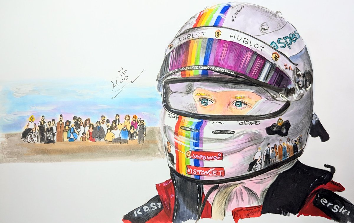 hoo24040's tweet photo. 2020 TurkishGP🇹🇷🌈
NO BORDERS,JUST HORIZONS-ONLY FREEDOM.
#onthisday
Painter Hoo🎨
#SV5 #VET5 #sebastianvettel #seb5 #vettel #F1 #painting #illustration #ベッテル #セバスチャンベッテル #Turkishgp #ferarri #SF1000 #scuderiaferrarif1 #scuderia #フェラーリ https://t.co/AyxBvMtpfo