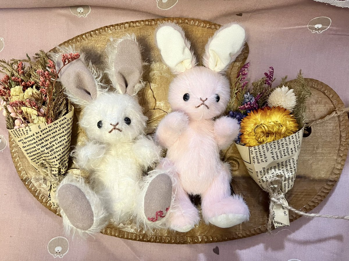 rubys_handmade's tweet image. #癒やされる作品が集まるタグ

テディベア&amp;amp;ラビットに
癒されてくれたまえよ！