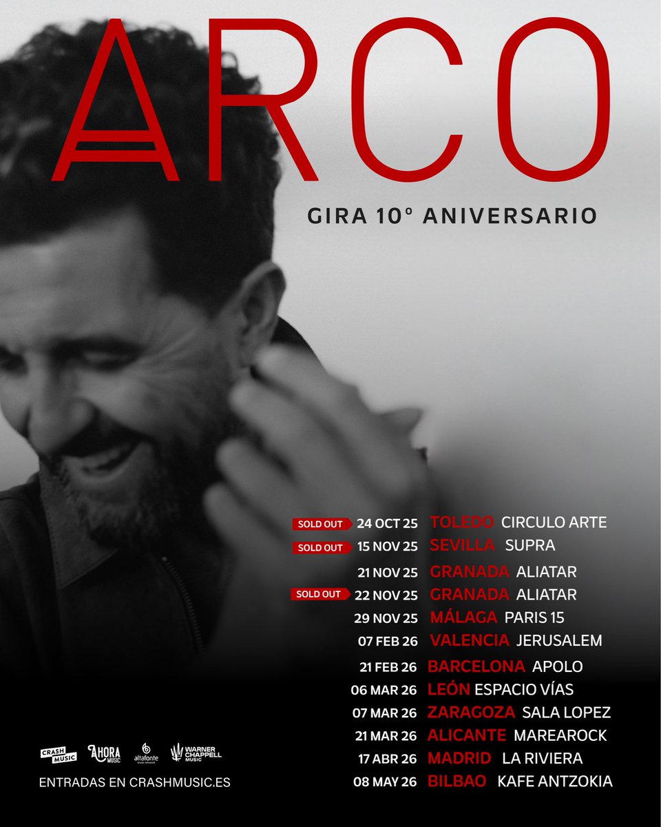 Entradas agotadas para nuestra cita, Sevilla 🤍 Gracias por este regalo que intentaremos corresponder con una linda noche de celebración y canto 
Puertas 20:00 h.
Concierto: 21:00 h.