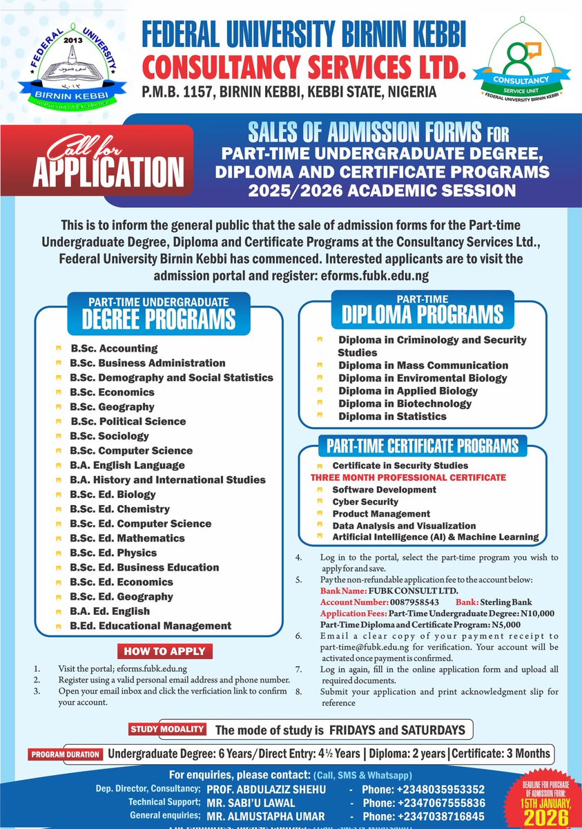 Federal University Birnin Kebbi tweet media