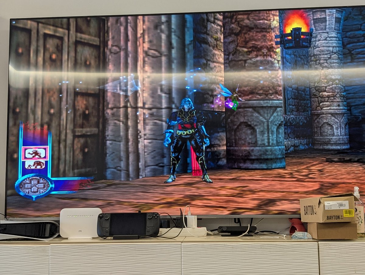 Carlos_Malaga32's tweet image. Me fascina jugar así de grande a mis juegos favoritos! Y con el emulador #pcsx2 que bien se ven los juegos! No hay comparación juegar en una TV de 85 pulgadas!