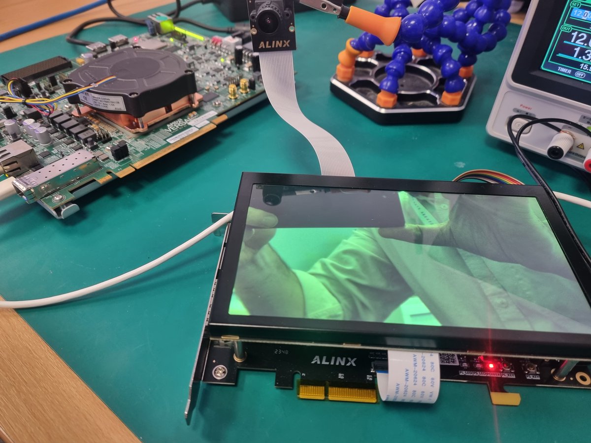 ATaylorFPGA's tweet image. Versal AI Edge Twins - The VEK280 with the Versal AI Edge VE2802 and the Alinx VD100 with the VE2302. Exploring the Versal AIE-ML tiles.