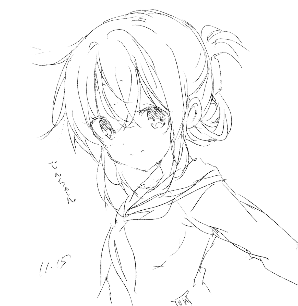 電ちゃんも描いておく 