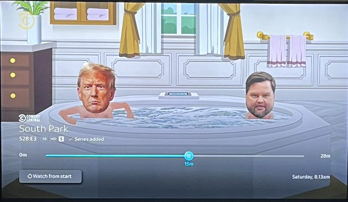 South Park is the greatest show on tv right now 😂
