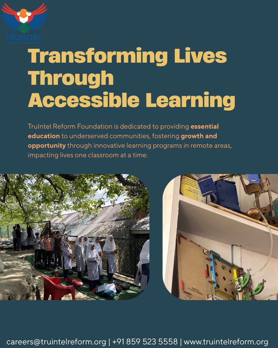 TruIntel_Reform's tweet image. Education should reach every child, no matter how remote their village is. 🌍📚

Proud of our efforts to empower underserved communities through accessible learning and meaningful engagement.

#EducationForAll #TruIntelReformFoundation #CommunityEmpowerment