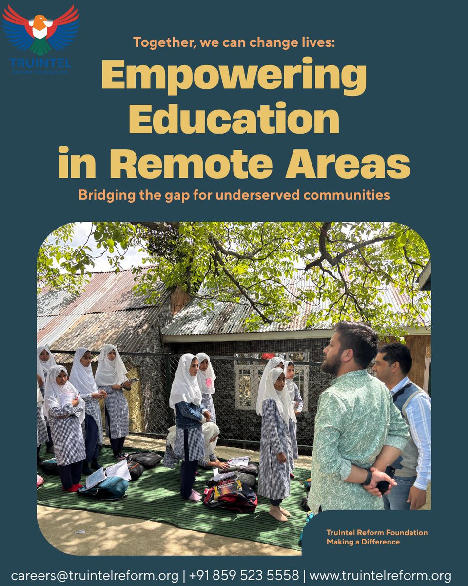 TruIntel_Reform's tweet image. Education should reach every child, no matter how remote their village is. 🌍📚

Proud of our efforts to empower underserved communities through accessible learning and meaningful engagement.

#EducationForAll #TruIntelReformFoundation #CommunityEmpowerment