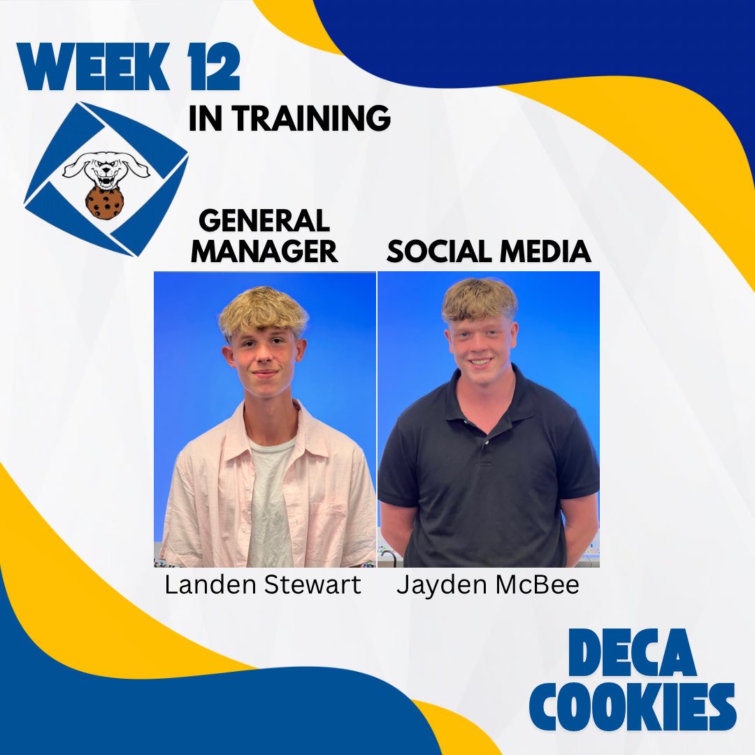 FrankfortDECA's tweet photo. DECA Cookies had another good week training employees in new positions. 18 loyal customers received free cookies!

We’re conducting market research in the next week, so check your email for more chances to win FREE cookies! 💙🍪 https://t.co/NjKyA35emv