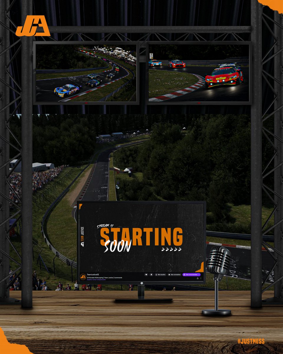 teamjusticede's tweet image. Alle haben darauf gewartet – heute ist es endlich so weit!
Das 24H-Rennen von Sim2Real startet!

Der Livestream geht jetzt online und wird euch bis zum 16.11. gegen 15 Uhr mit durchgehender Unterhaltung begleiten.

twitch.tv/teamjusticede