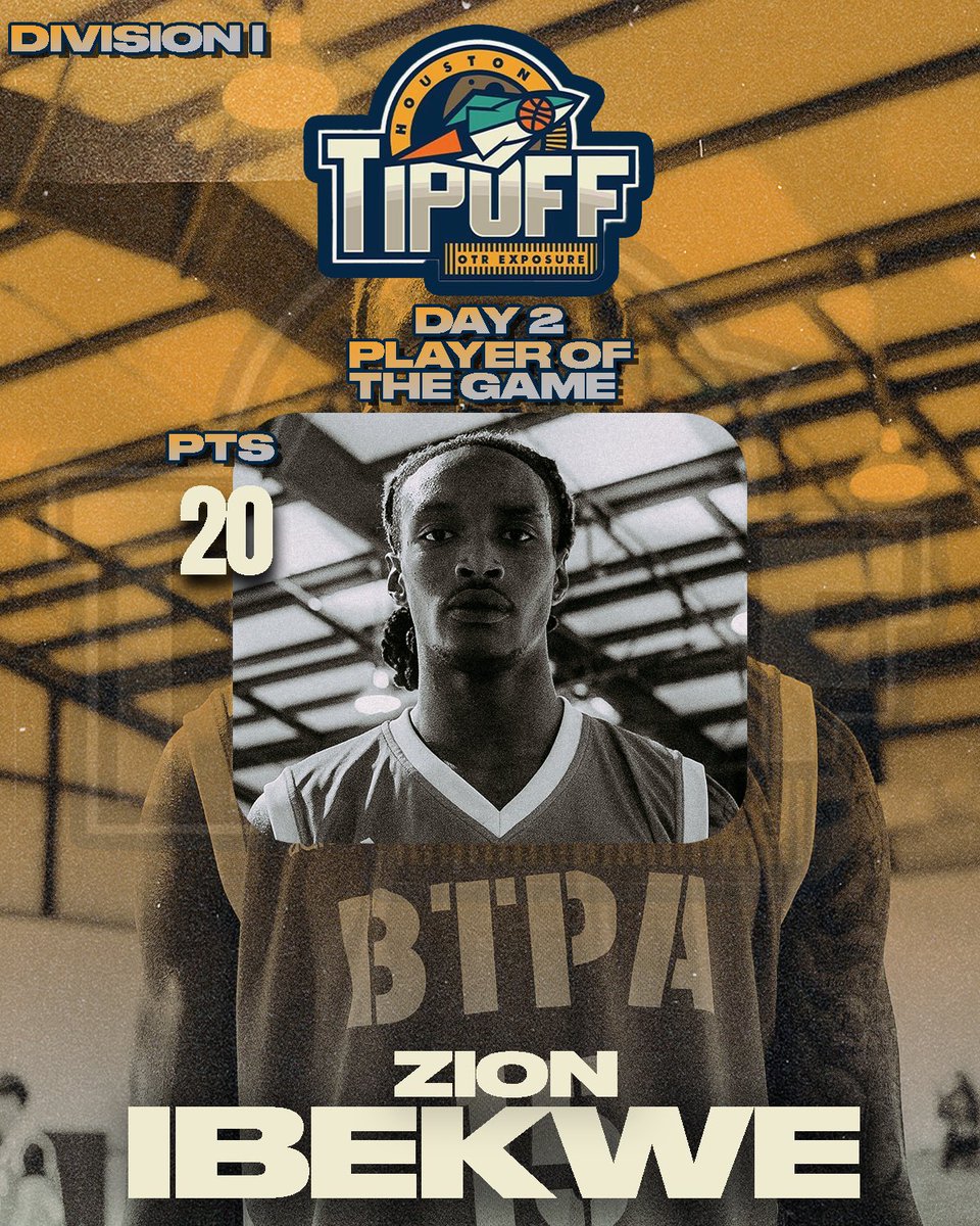 .<a href="/ExposureOtr/">OTRExposure</a> Houston Tip Off 

Day 2. Game 3.

“MOORE” Court 

<a href="/BTSprepacademy/">BTPA-Rockwall</a> 64
Xavier Academy Ascent 56

🚨Player of the Game🚨
‘26 <a href="/zionibekwe_/">Zion ibekwe</a> 20 points

#HoustonTipOff