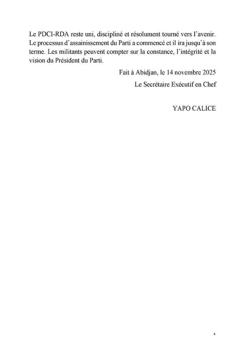 Le PDCI 7 jours répond de façon puérile &amp; désordonnée à Guikahué en faisant du coq à l'âne.
Dans ses multiples hors-sujets, le PDCI 7 jours évite de répondre concernant le rôle de Guikahué dans la nomination de Thiam au bureau politique en 2023.
Le PDCI 7 jours est tombé très bas