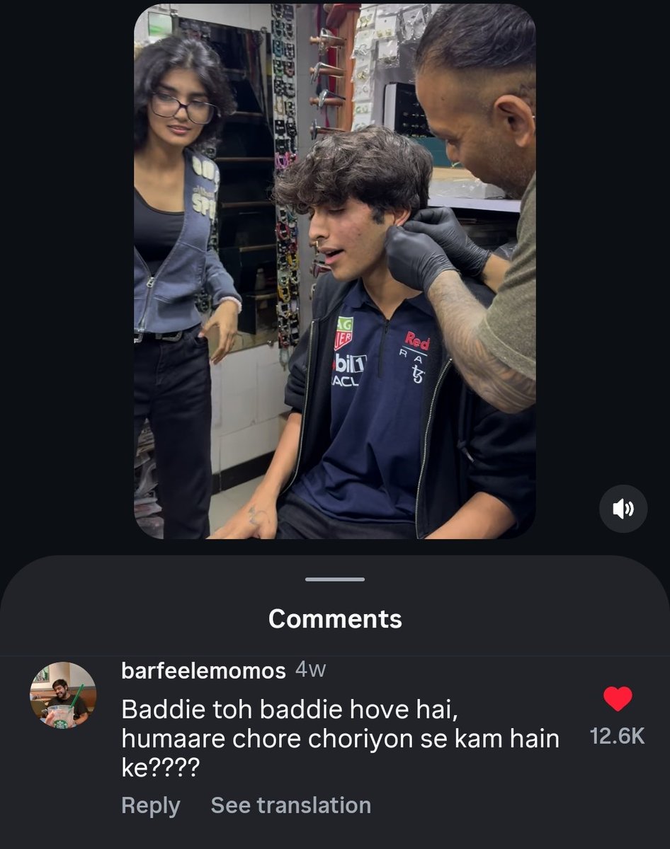 Found a banger comment under @ajspiercings post 😭👌🏼