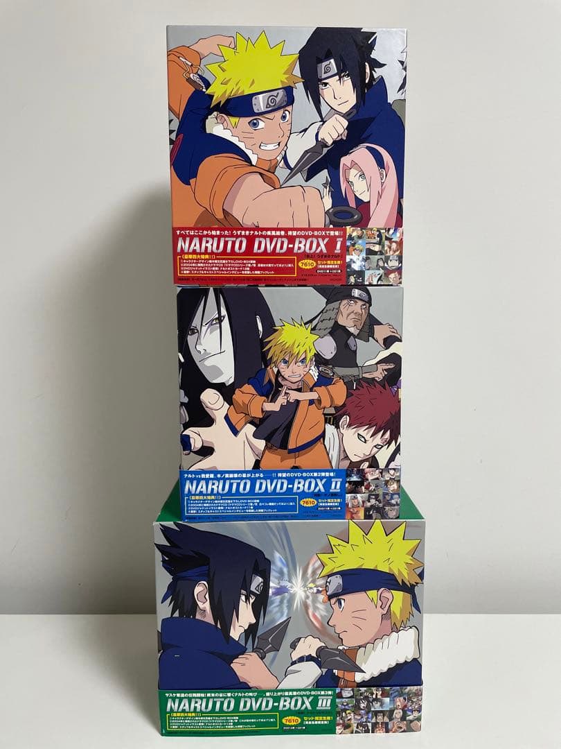 ナルトのDVD-BOX、IIIまで出ていて135話まで収録されてるらしいけど136