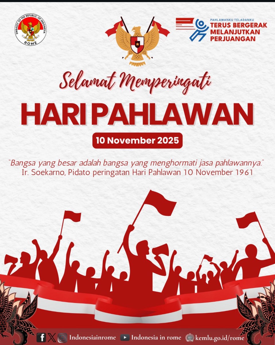 KBRI ROMA - AMBASCIATA INDONESIANA (@indonesiainrome) on Twitter photo 