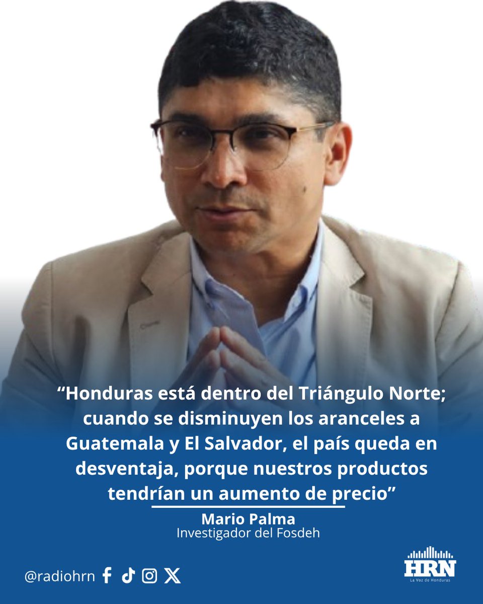 radiohrn's tweet image. 🔴❗️#MatutinoHRN | Declaraciones de Mario Palma, investigador del Fosdeh, sobre las negociaciones arancelarias de Estados Unidos, en las que Honduras quedó al margen.
radiohrn.hn