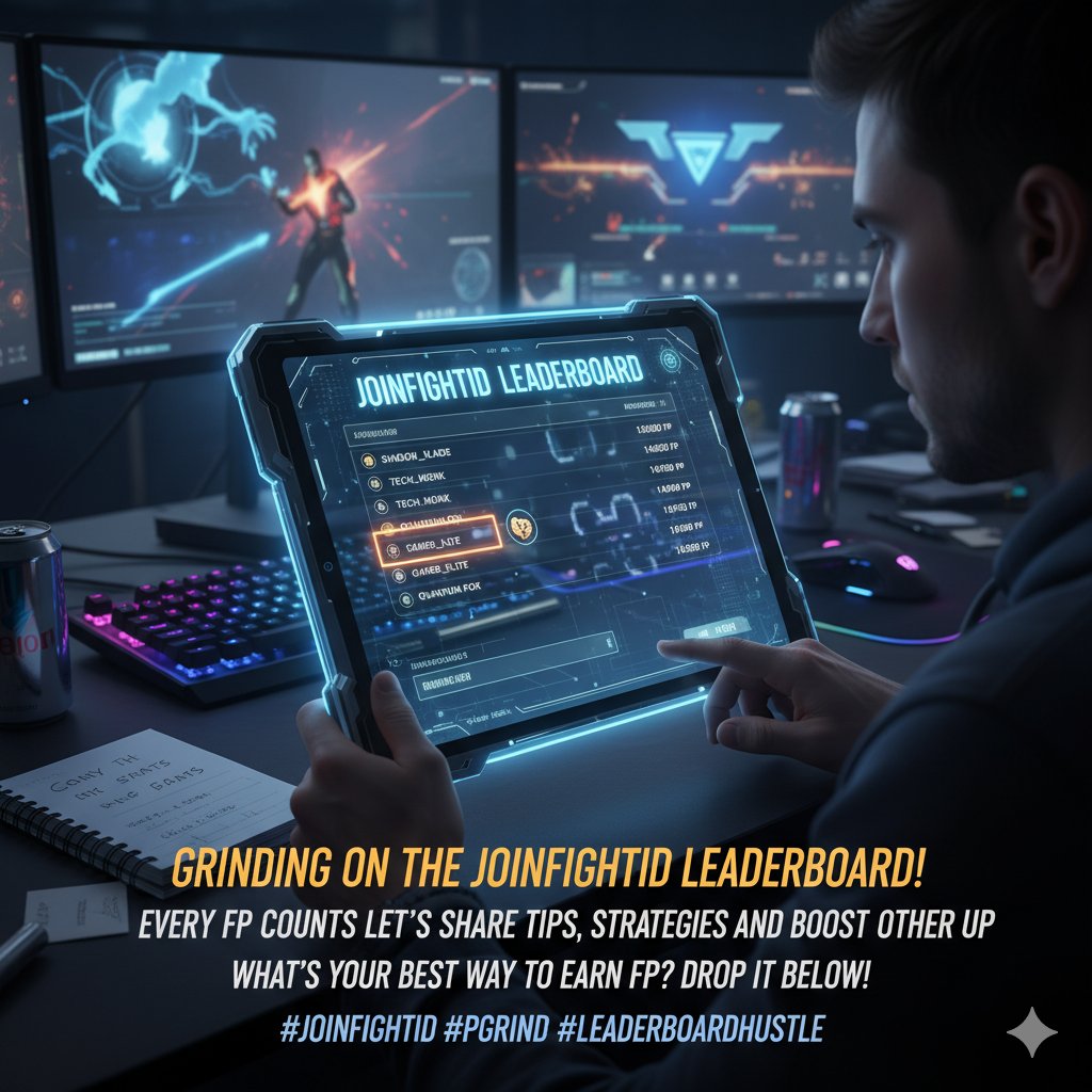 AbiolaAbdu26917's tweet photo. Good afternoon, warriors! ☀️ Grinding on the @JoinFightID leaderboard!
Every FP counts let’s share tips, strategies, and boost each other up.
What’s YOUR best way to earn FP? Drop it below!
#JoinFightID #FPGrind #LeaderboardHustle
#RiseTogether https://t.co/yM1ciPt1Im