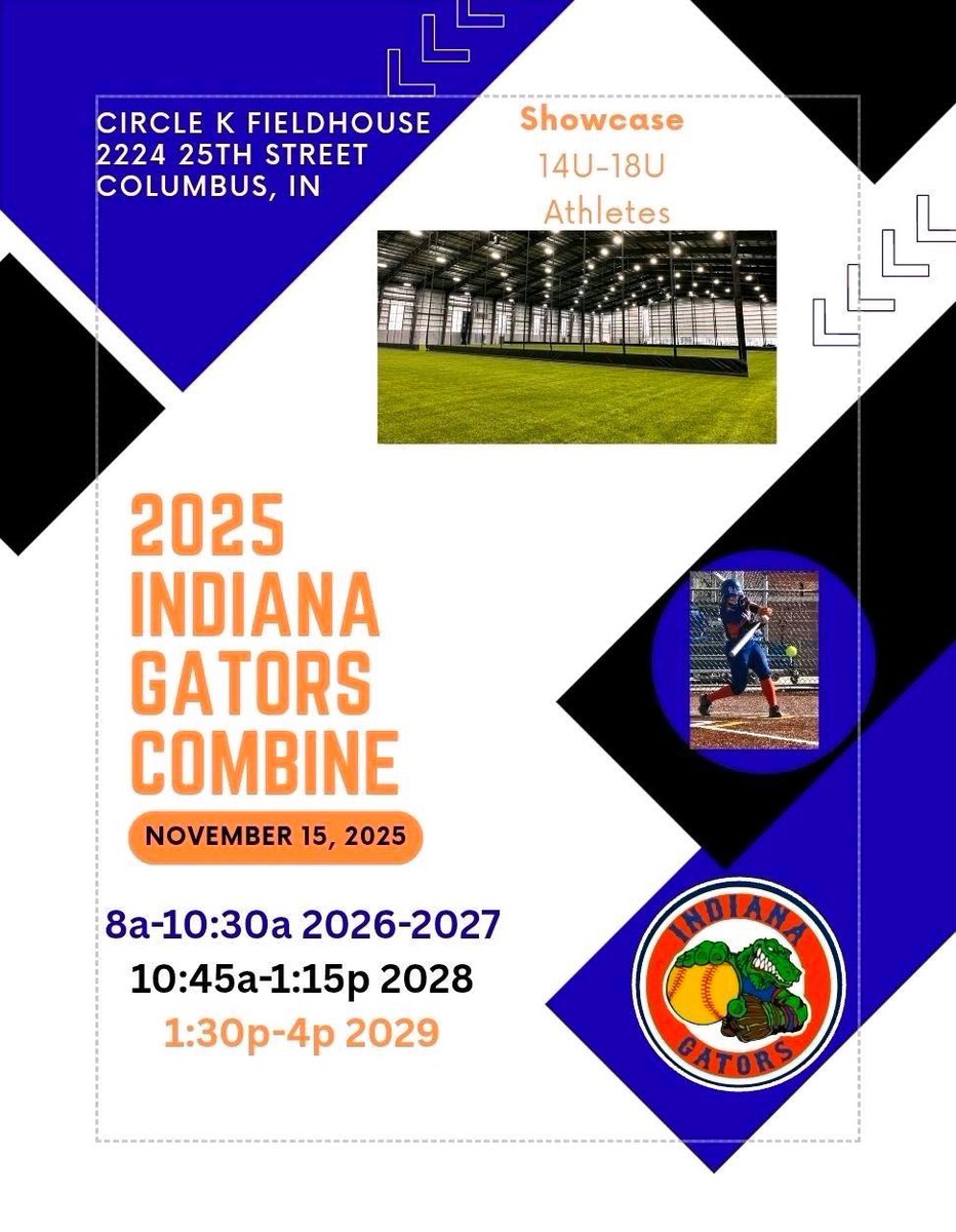 Combine schedule for today! Come check us out! <a href="/CoachMandy13/">Mandy Sansbury🥎</a> <a href="/CoachWallace29/">Mike Wallace</a> <a href="/CoachPena_BSU/">Helen Peña</a> <a href="/CoachMFrezzotti/">Magali Frezzotti</a> <a href="/CoachWThees/">Windy Thees</a> <a href="/CoachLarissaA/">Larissa Anderson</a> <a href="/ElzeyMatt/">The Coach</a> <a href="/coachkayladunn/">Kayla Dunn</a> <a href="/FNUSOFTBALL/">Coach P</a> <a href="/CoachBredbenner/">Kristi Bredbenner</a> <a href="/FurreyFastpitch/">Gina Furrey Buhse</a> <a href="/coach_kgreen/">Kelley Green</a> <a href="/FNUSOFTBALL/">Coach P</a> <a href="/Quaker_softball/">Earlham College Softball</a> <a href="/SaintLeoSB/">Saint Leo Softball</a>