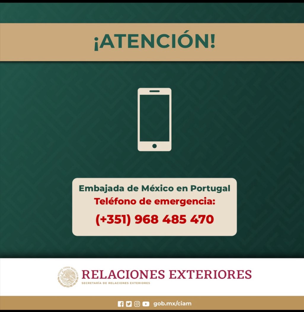 EmbaMexPor's tweet image. 🚨Si eres mexicano o mexicana y requieres asistencia consular urgente, debido a los acontecimientos climáticos en Albufeira, llámanos. La guardia de protección está activa 24/7
#ProtecciónConsular📞🆘🇲🇽