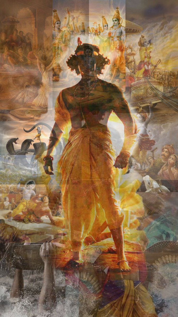 KrishnaDharma's tweet image. When God appears evil disappears. Within and without.