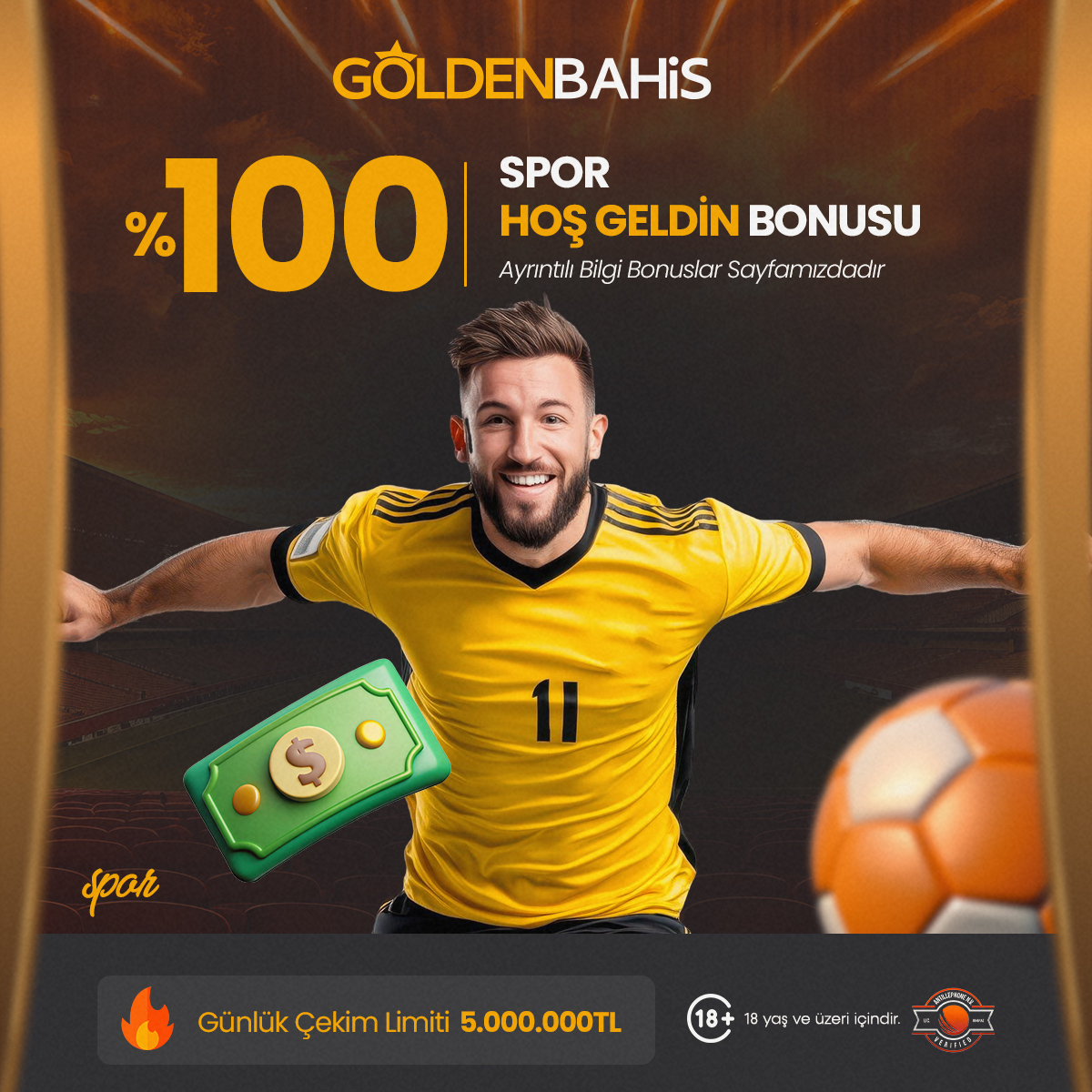 💪 İlk adımını sağlam at!
GOLDENBAHİS Giriş: t2m.io/TWGL

💸 %100 Hoş Geldin avantajı ile iki kat kazanma imkanı seni bekliyor!
⏰ Hemen katıl, fırsatı kaçırma!

#GoldenBahis #HoşGeldin