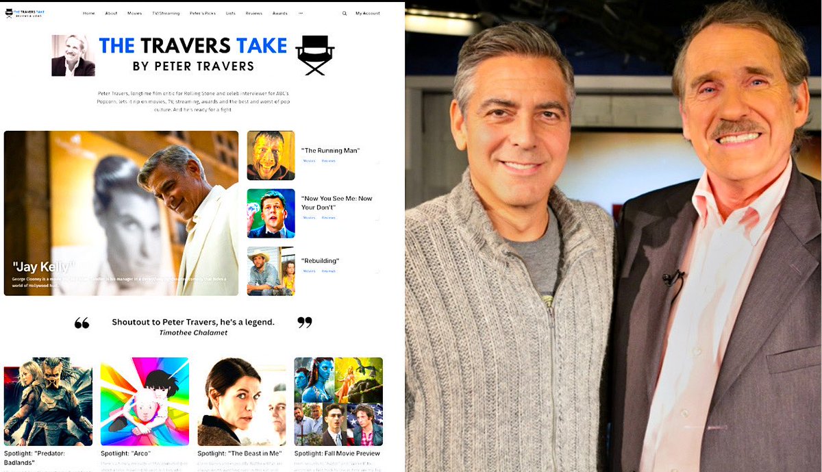 petertravers's tweet image. What a week! Our pal George Clooney gets back in the Oscar race, Glen Powell runs for his life, Elle Fanning puts the heat on predators as a sexy, sassy robot, Sydney Sweeney says screw box-office and Kim Kardashian claps back at those savage reviews of her acting. Subscribe at…