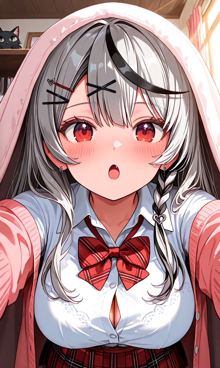 みなさん、おはようございます～✨
最近ちょっとインスピレーションがなくて、ゆっくりリラックスしてるところです (〃ω〃)💖
#AIart  #AIイラスト #Hololive