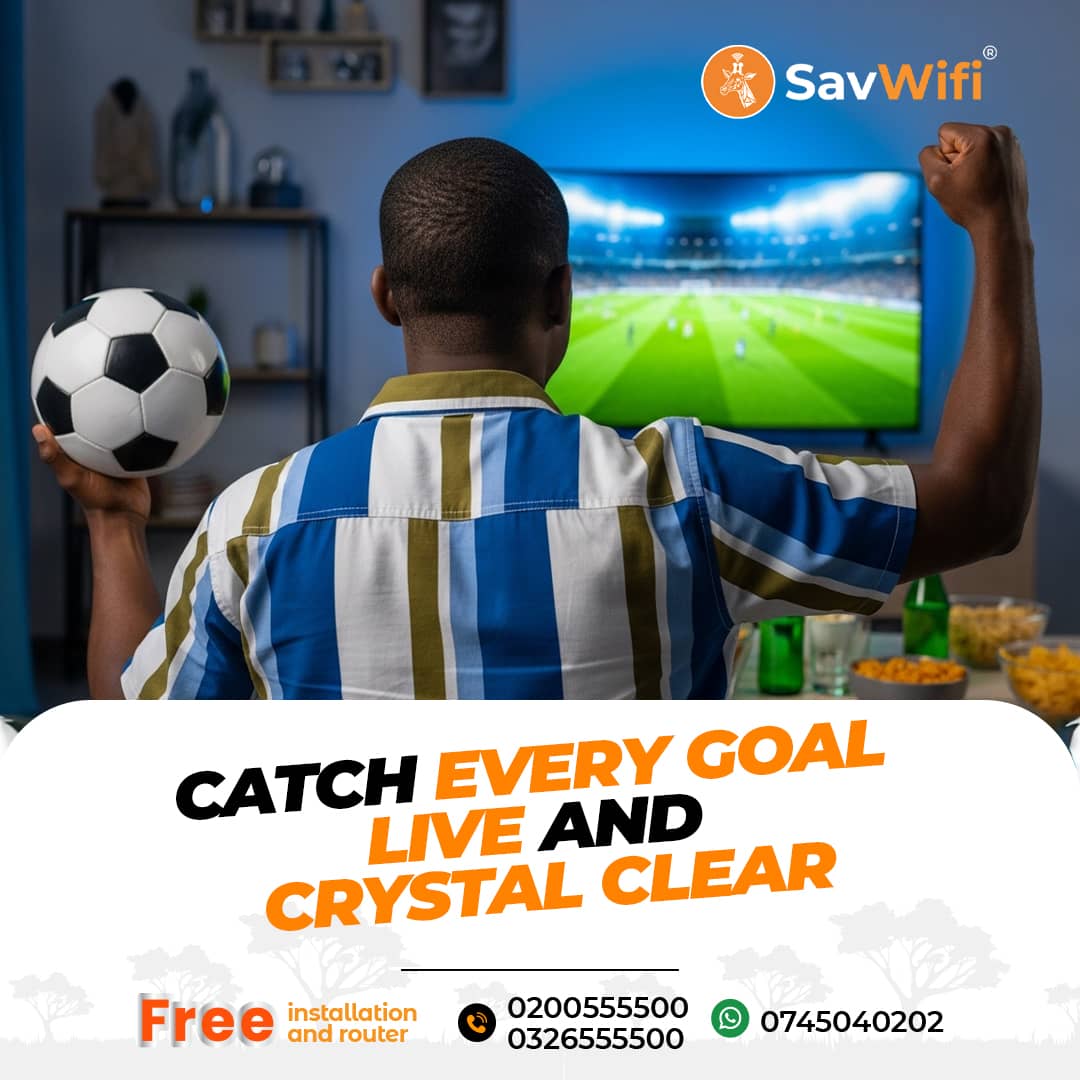 SavannaFibre's tweet image. 📺 Your matchday deserves internet that never misses a goal, switch to SavWifi.⚽️🔥🛜
#SavWiFI
#MatchDay 
#Fastinternet
#WeekendVibes