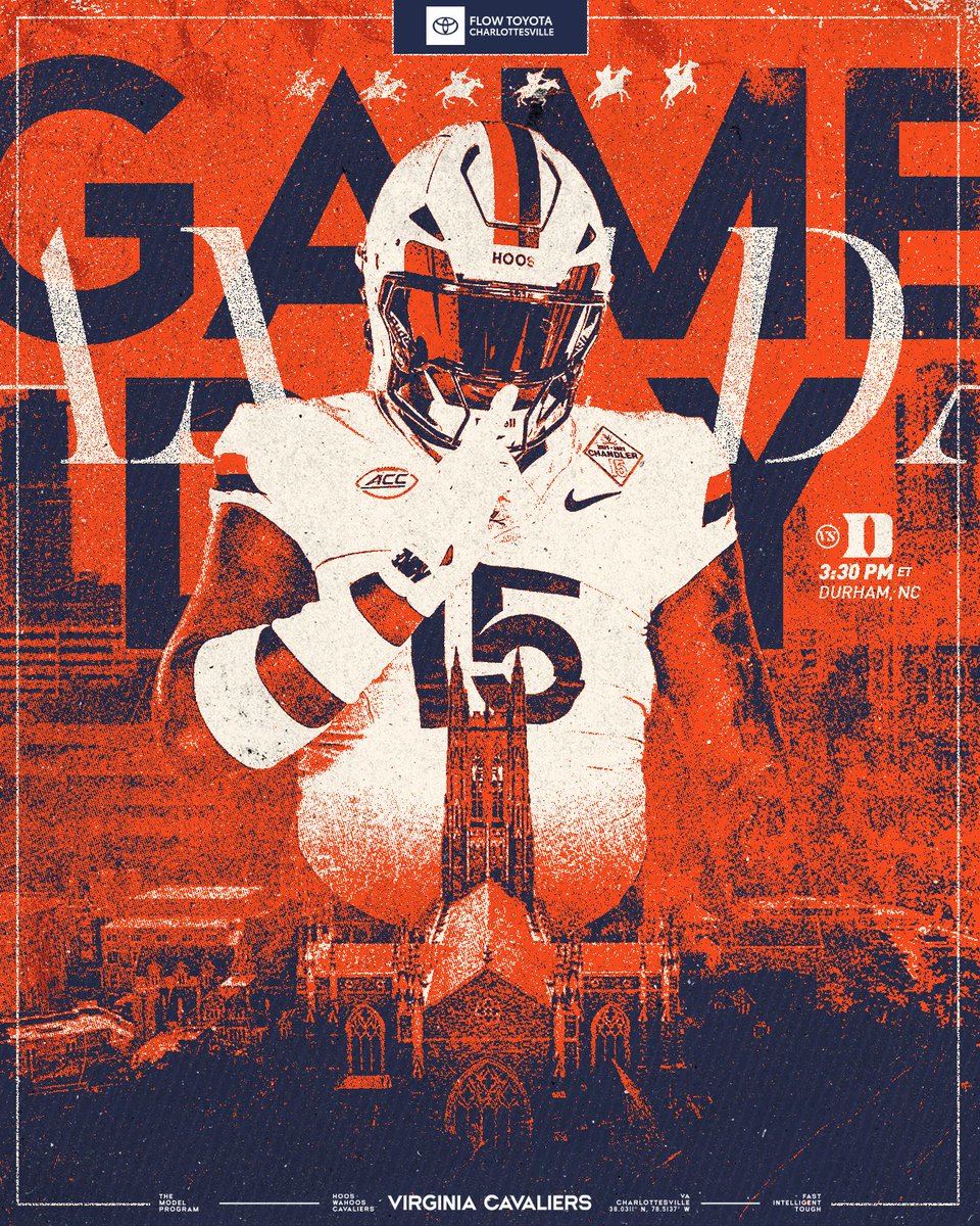UVAFootball's tweet image. GAMEDAY‼️

#GoHoos 🔶⚔️🔷