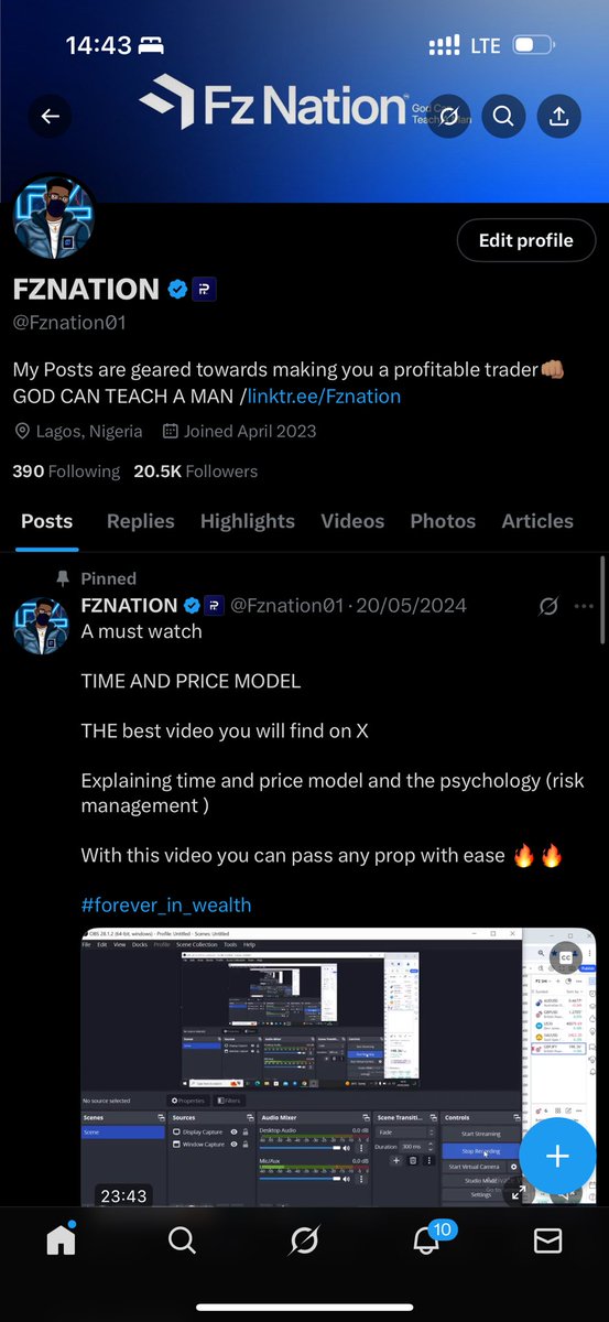Fznation01's tweet image. A lot of people has come to my dm asking me a question from a post of someone I have never spoken to before. 

I’m not mentioned on the post but due to the fact that my bio has it stated ‘God can teach a man ’ most persons are asking if such a thing happened (collecting money…