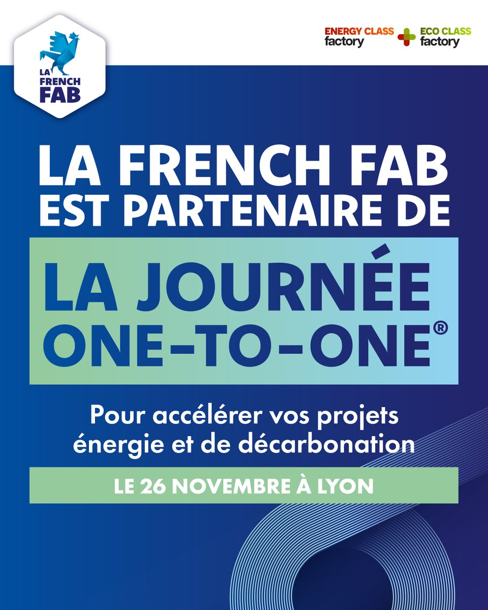 🇨🇭 La French Fab à Lyon !

Le 26 novembre, nous sommes partenaires de la Journée One-to-One pour accélérer vos projets énergie et décarbonation.

👉 Les objectifs ? Performance et innovation pour une industrie durable.

#FrenchFab