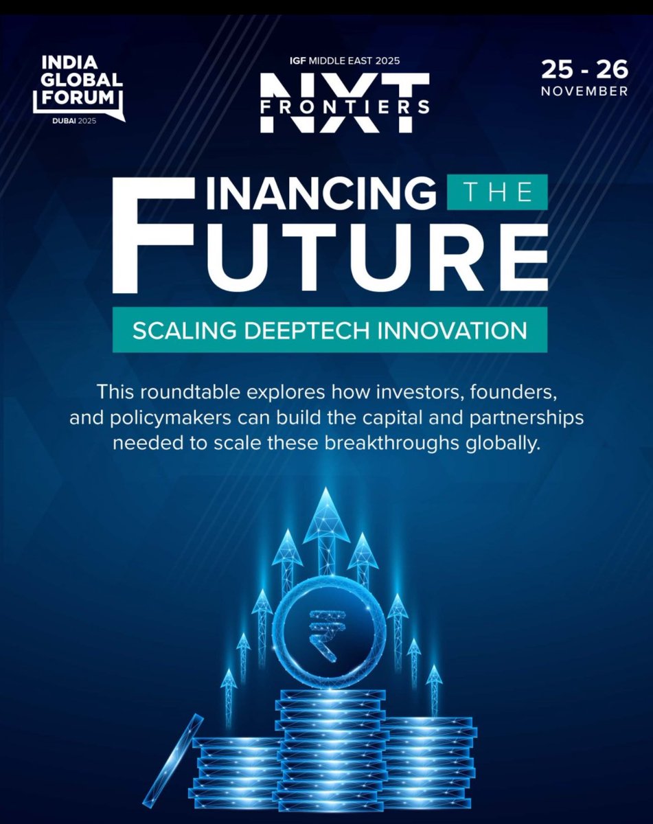 theajaysetia's tweet image. I’ll be speaking at the IGF Dubai Edition this month. Honoured to join a closed-door roundtable with global leaders shaping the future of deep technology.

In 2025, deep technology is no longer futuristic it’s actively reshaping AI, quantum computing, advanced materials, biotech,…