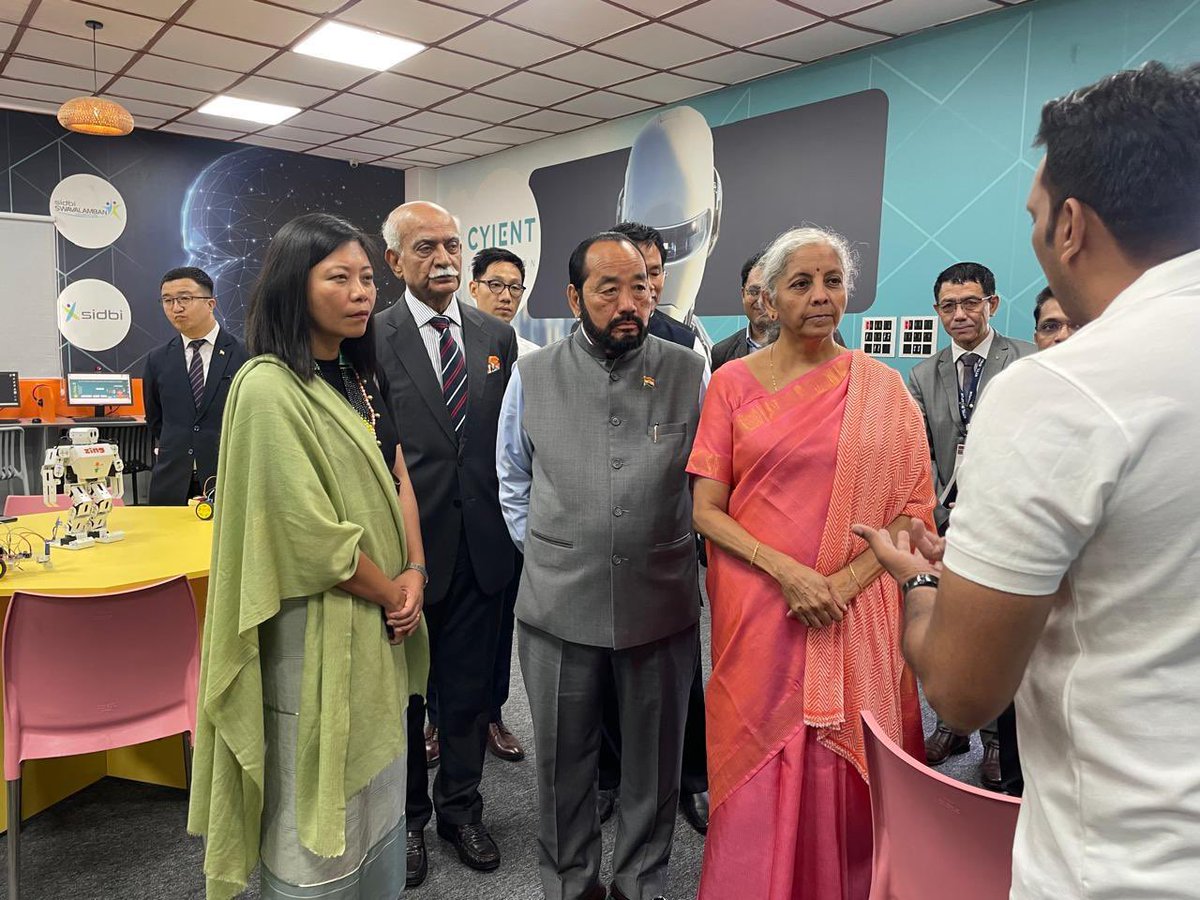 So privileged to have Hon’ble Union Minister Madam <a href="/nsitharaman/">Nirmala Sitharaman</a> initiate setting up the AI &amp; Future Skill Center of Excellence at NTTC Dept of Industries Commerce, &amp; then personally come to inaugurate it. 

Thank you Ma’am for your love &amp; concern for our people #Nagaland