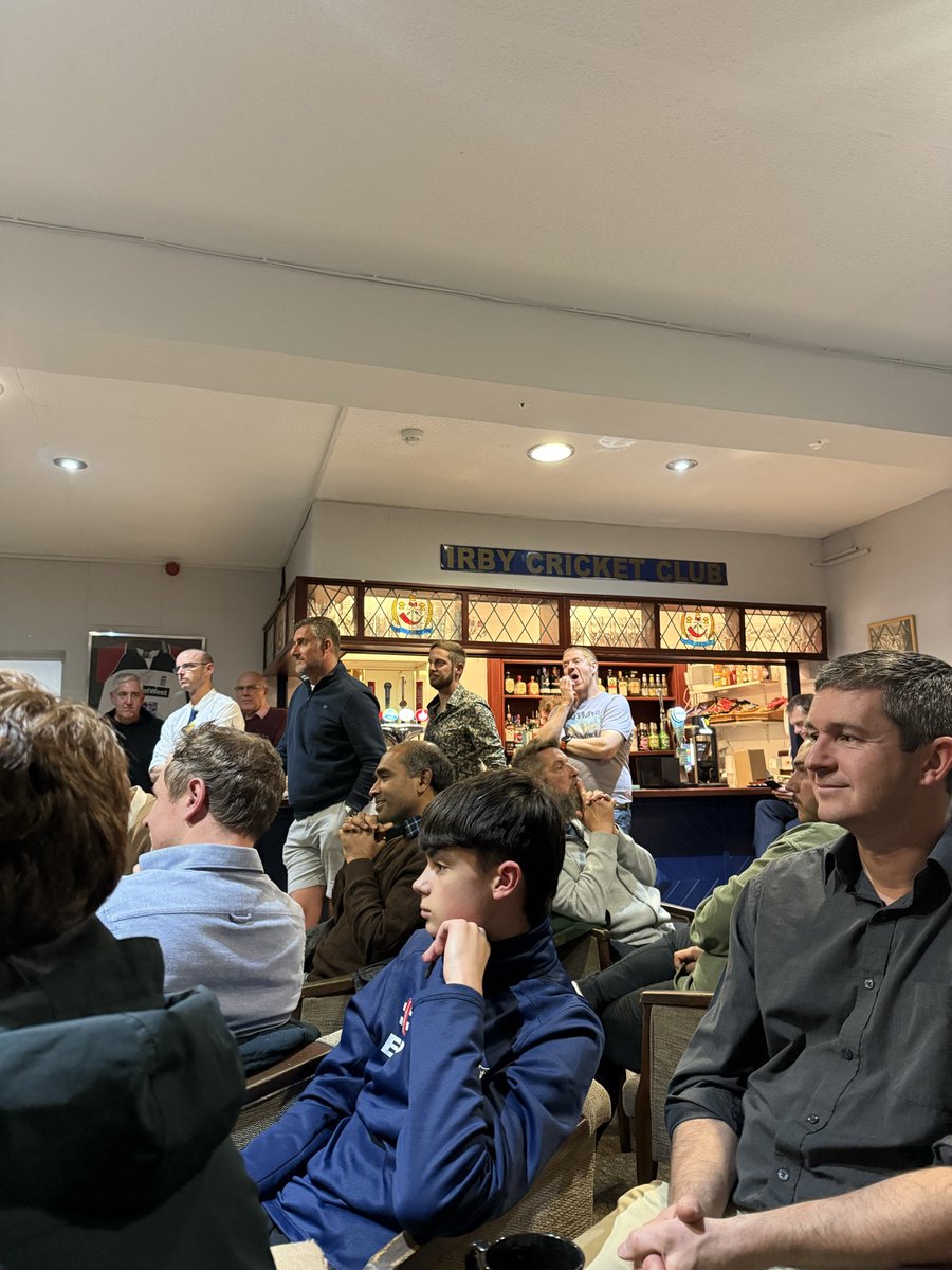 Late return home from The Wirral last night but enjoyed calling in to the clubs senior presentation night after working with the youngest Academy players. 
 Particularly enjoyed listening to the captains talking about the juniors <a href="/IrbyCC/">Irby Cricket Club</a>