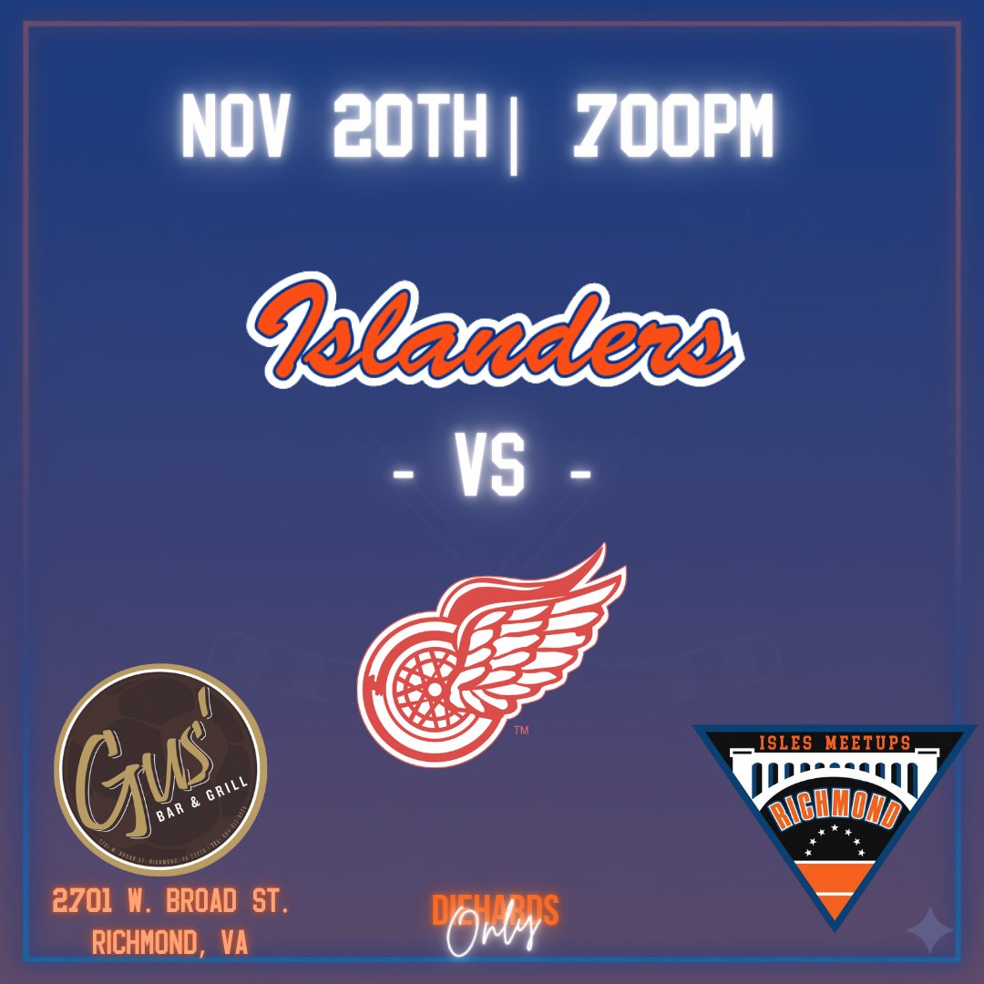 📍Richmond, Virginia 
🕐 Nov 20th, 7pm
#Isles #Islesmeetups