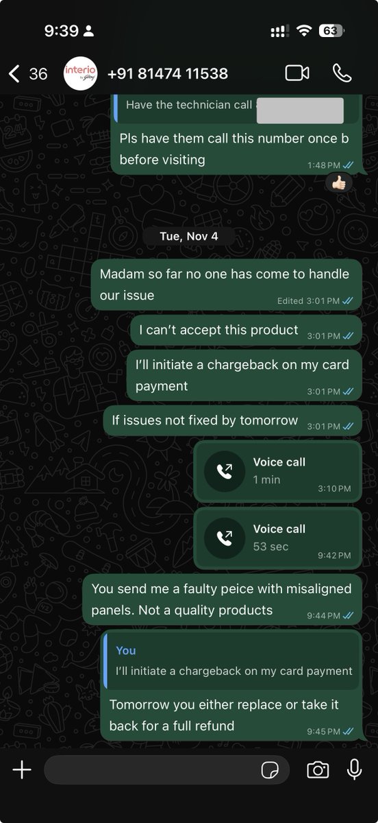 rishabhk28's tweet photo. (3/3) its been 2 weeks!!!! see screenshot I paid 26k for a quality product, and i do not want to compromise in any way, pls take back your product or give me a replacement! @GodrejInterio4U https://t.co/gw0919VutC