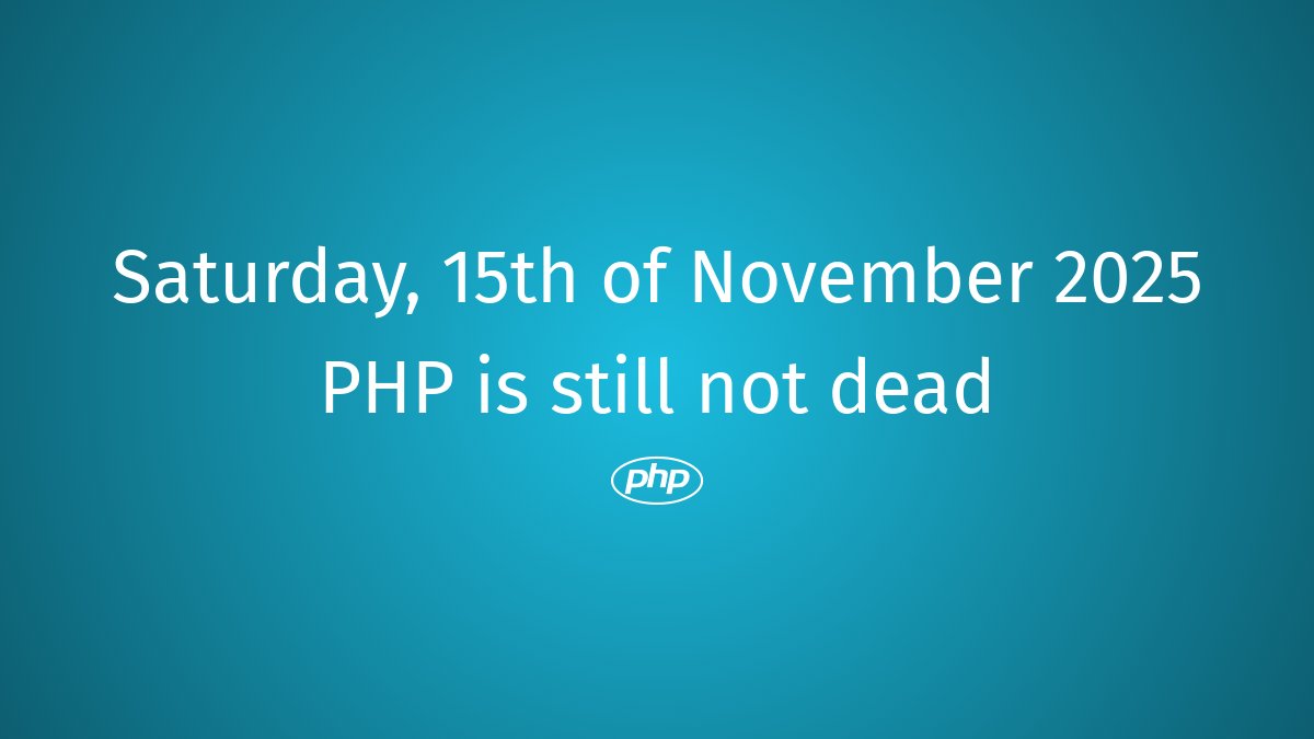 PhpDead's tweet image. PHP still not dead #php #PHPTransition #PHPRejuvenation #PHPInnovation #PHPFuture #PHPAdvancements #PHPNostalgia #PHPCoding #PHPLovers #PHPUpdates