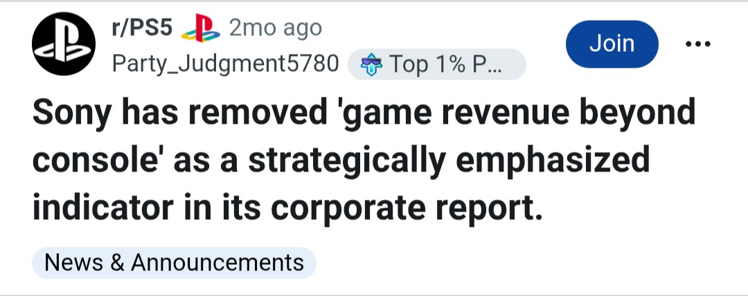 xMBGx's tweet image. Something that may back this up is that earlier this year during Sony&apos;s annual corporate report, it showed only 2% of their total gaming revenue came from multiplatform. 

They also removed any mention of multiplatform from their key points of growth &amp;amp; replaced it with PS5 sales
