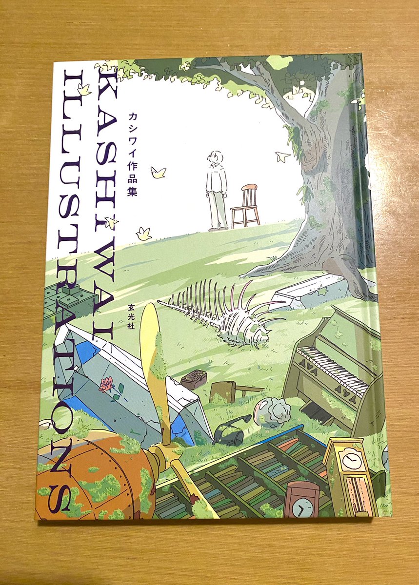 大好きなカシワイさんの作品集が届いた！☺️
素敵な装丁✨
