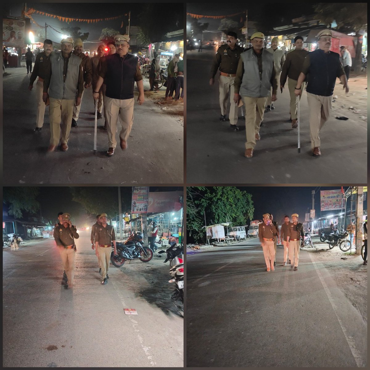 bahraichpolice's tweet image. जनपद में अपराध-नियंत्रण व आमजन में सुरक्षा की भावना जागृत करने के दृष्टिगत #SPBahraich के निर्देशन में थाना हुजूरपुर पुलिस द्वारा भीड़-भाड़ वाले स्थानों तथा मिश्रित आबादी वाले संवेदनशील क्षेत्रों में किया गया पैदल गश्त। 
#UPPolice
