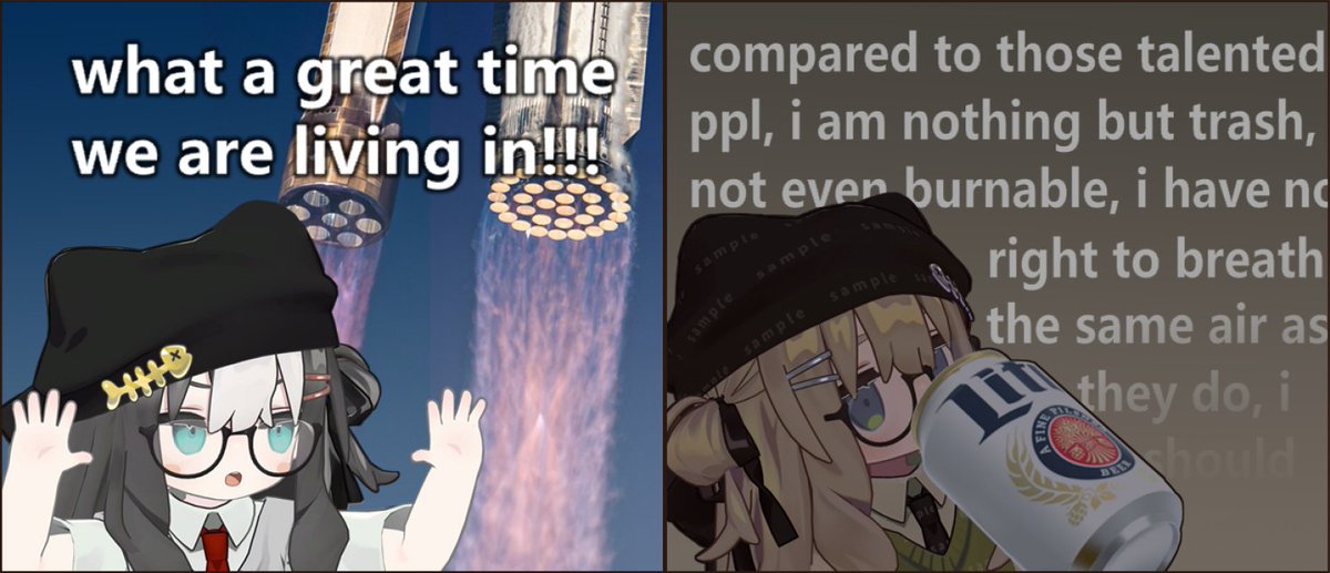 stainless_squid's tweet image. i have two side...😔🥀