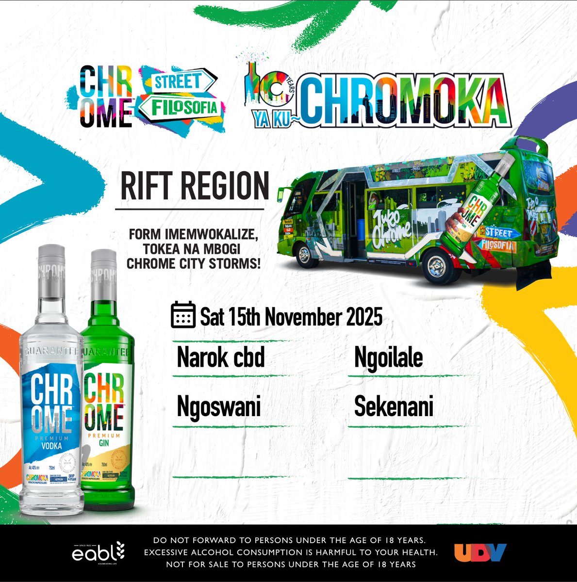___Biancah1's tweet photo. form ya hii wikendi ni ku #chromoka nunua chrome gin ama vodka uscratch label na utume kwa 22110 @loyalmafia_ @Naturalist_K @samngash24 nyi tupatane Kiserian tucheze hii promo tukizitoka>>
#10YearsYaKuChromoka https://t.co/RSnhHLlwBQ