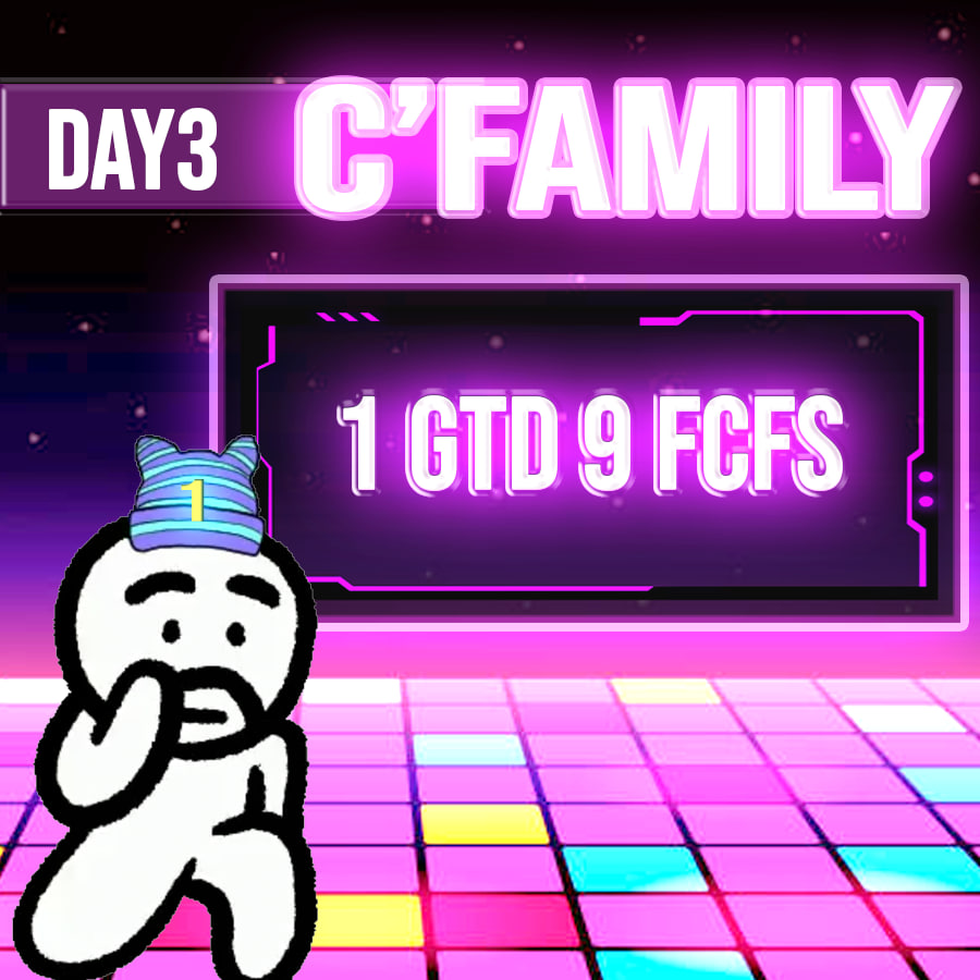 🎉 Partners Party: 7 Days - 7 Surprises!

👊👊 Day 3 x <a href="/csfmly/">C's Family 🎟️</a>

🎁 Rewards:
• 1 Guaranteed Spot
• 9 FCFS Spots

How to join:
1️⃣ Follow <a href="/Monad_Insights/">Monad Insights ⨀</a> &amp; <a href="/csfmly/">C's Family 🎟️</a>
2️⃣ Like ❤️, Retweet 🔁 
3️⃣ Join C's Family dc: discord.com/invite/c-family
3️⃣ Comment the number you see in the image