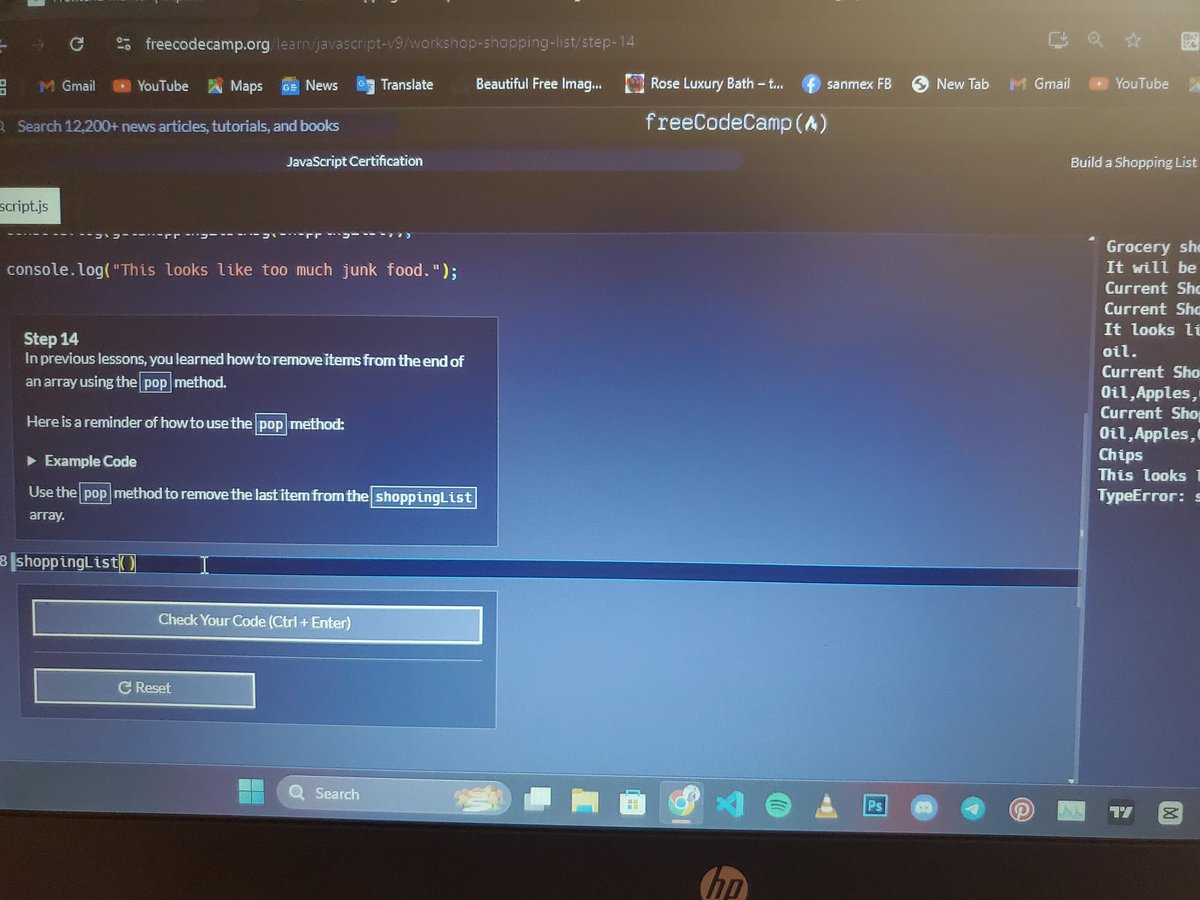 KSanmex's tweet image. Have been off over  a week learning JavaScript,  just got to array part today #frontenddevelopers