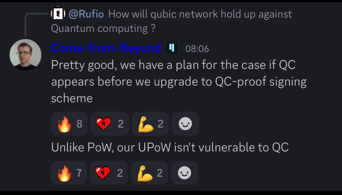 🚨Reminder $QUBIC is AI &amp; Quantum Resistant do your homework